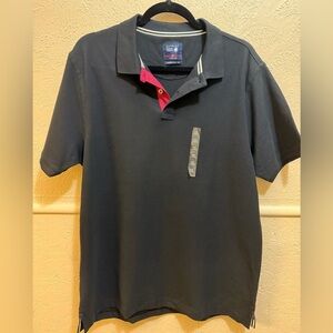 Netplay Men’s Black Short Sleeve Polo 100% Fine Yarn Cotton NWT XL